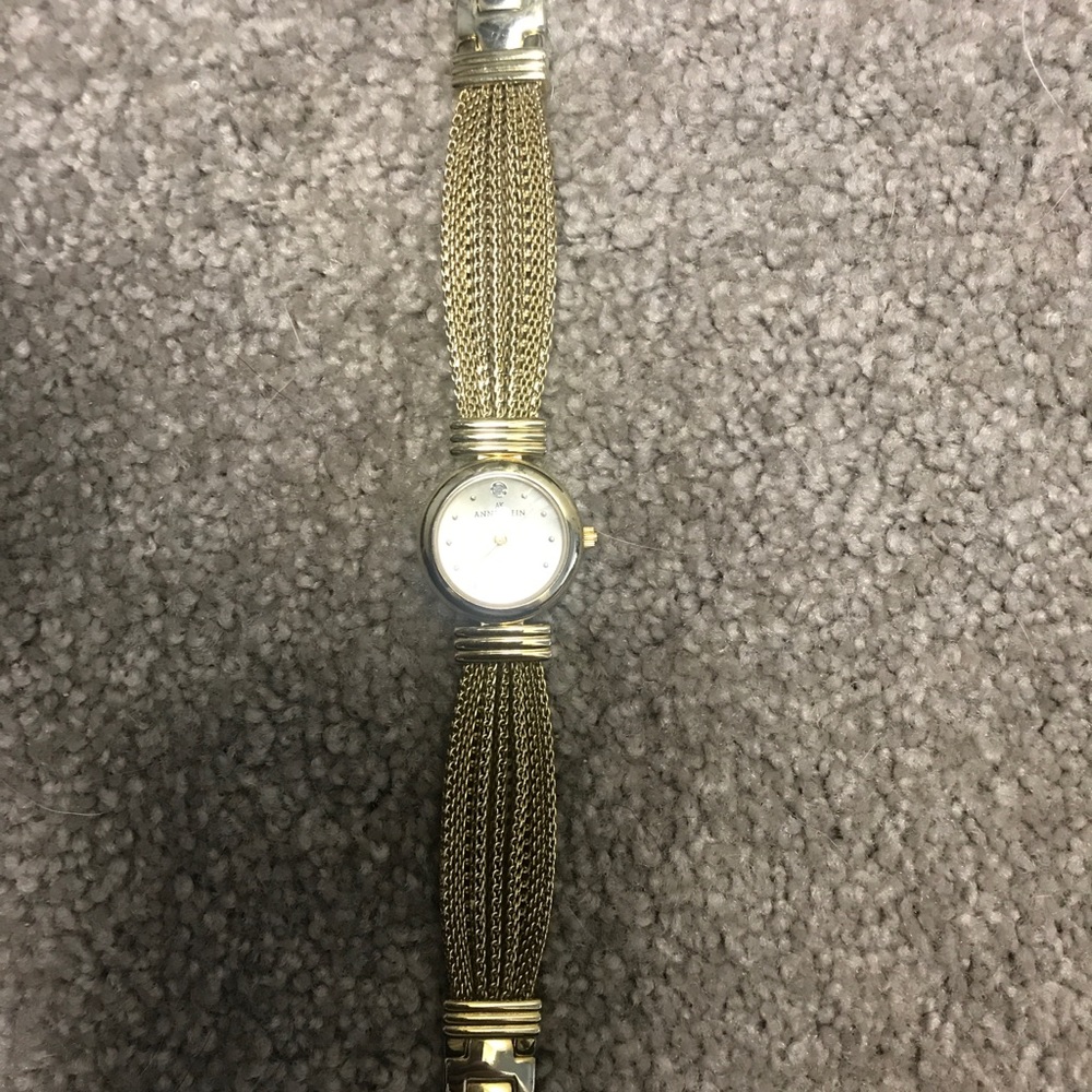 gold stainless steel watch